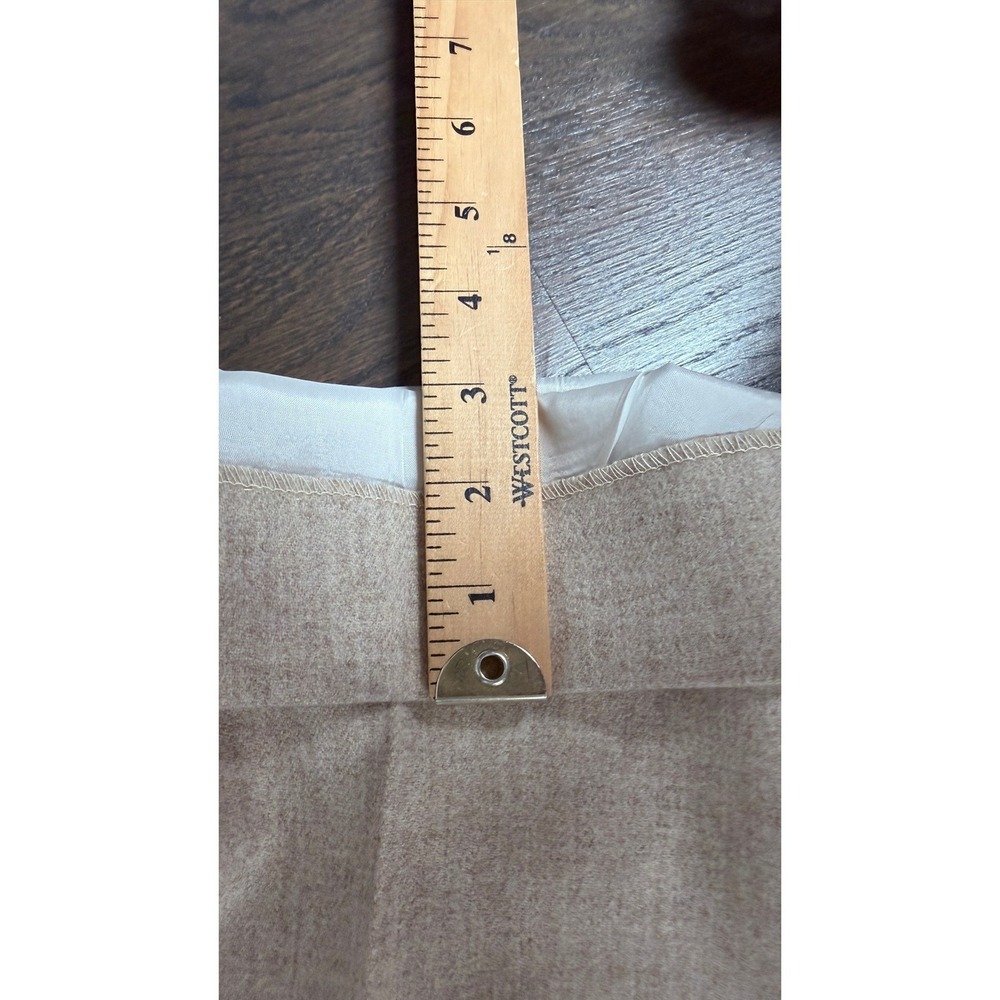 Bernard Zins Saks Fifth Avenue 100% Wool Pleated Pants Made in France Beige 12 - Picture 6 of 9